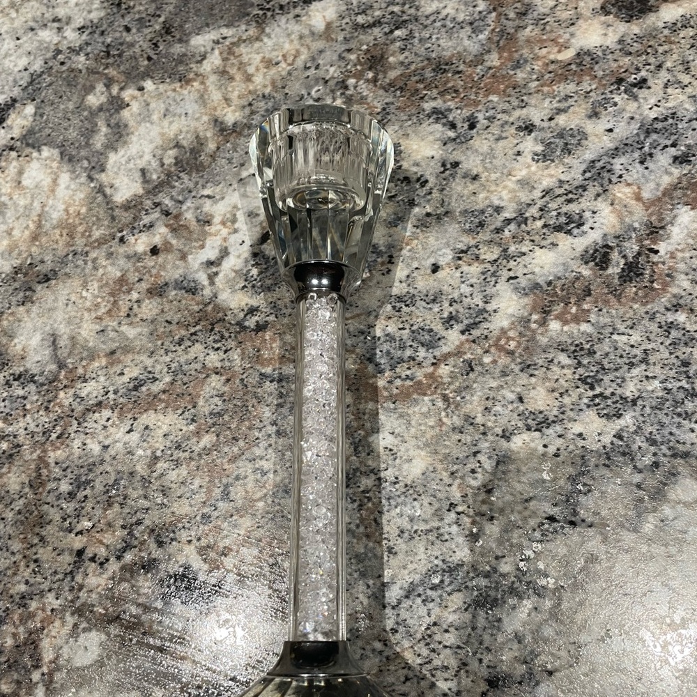 Elegant Crystal candle Holder with.